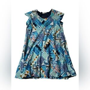 Orientique Naturally Australian Cotton Dress Patchwork Pattern Women’s US Sz XS